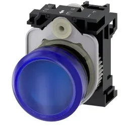 Siemens Dig Industr. Leuchtmelder blau, Linse, glatt 3SU1102-6AA50-1AA0