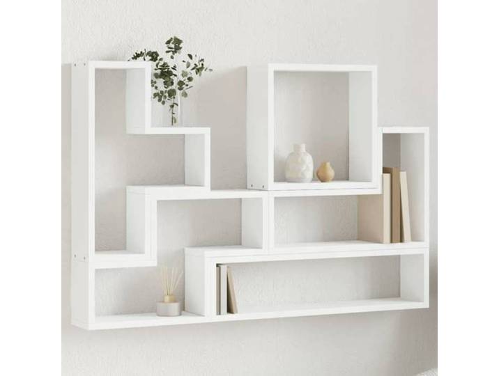 Étagère murale blanc 96x12x64 cm bois d'ingénierie étagère murale cube organisateur cube étagère flottante 840800