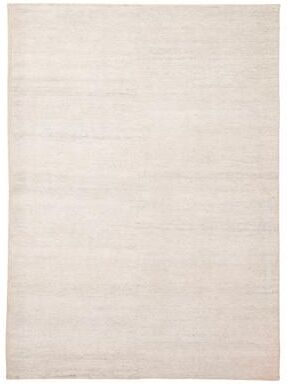 ECARPETGALLERY Hand-knotted Tangier Light Grey Wool Rug - 5'3 x 7'6