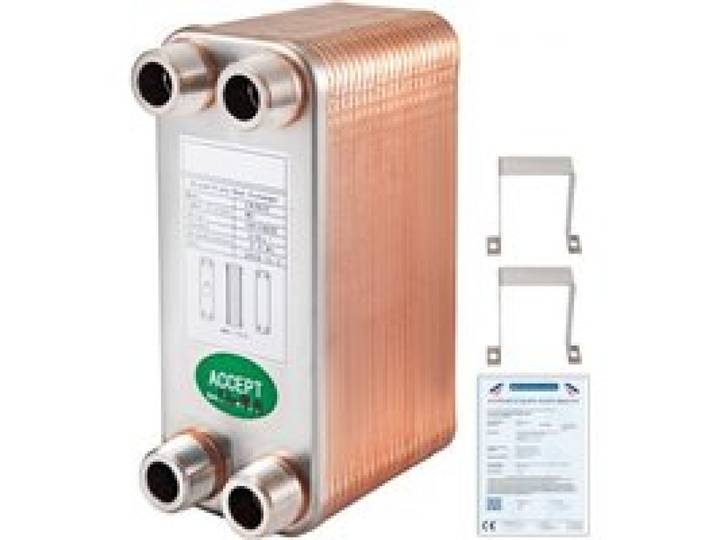 VEVOR EATB12 Plattenwärmetauscher Plattenwärmetauscher 40 Wärmetauscher 40 Plattenwärmetauscher Edelstahl 316 l Wärmetauscher Heizung