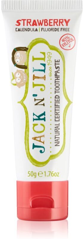 Jack N’ Jill Natural dentifrice naturel pour enfant saveur Strawberry 50 g