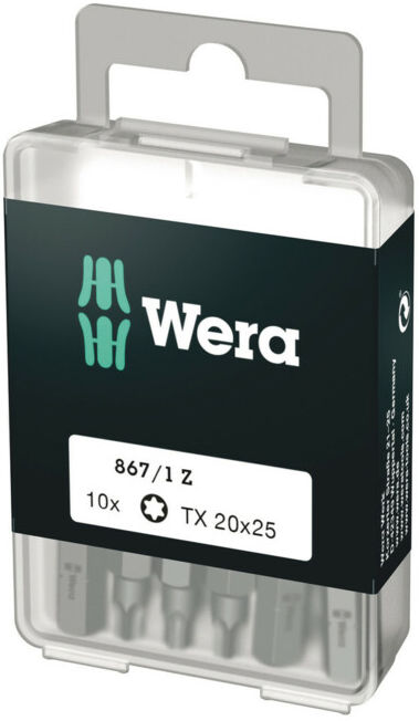 Wera 867/1 Z Embouts TX 10 x TX 20x25 (05072408001)