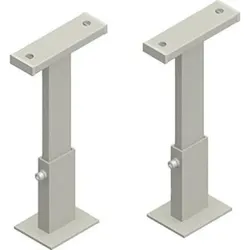 Arbonia Bankträger 2er Set für 4-5 lagige Konvektoren RAL 9016