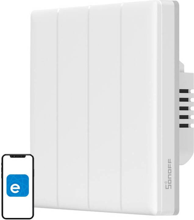 Sonoff TX T5 Slimme WiFi-schakelaar met aanraakbediening, 4-kanaals