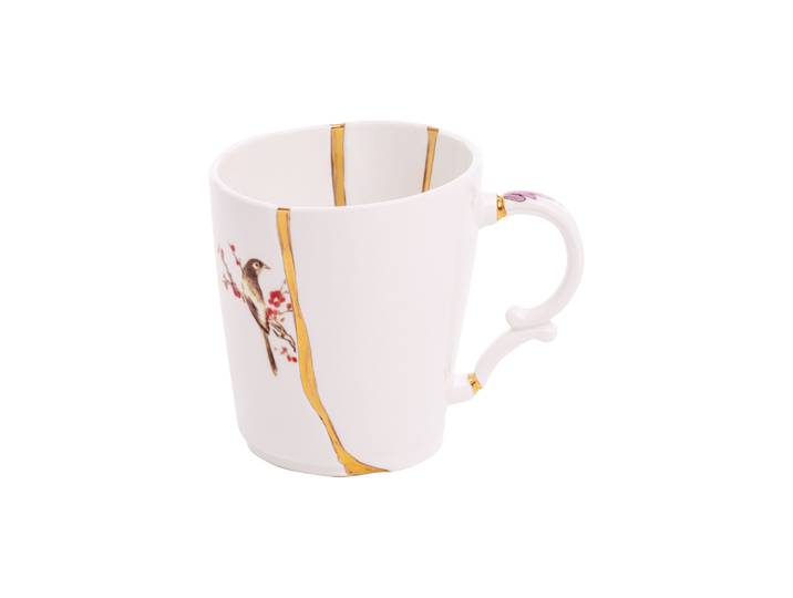 Seletti - Mug Kintsugi - Blanc - Or - Designer Marcantonio
