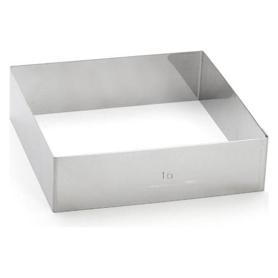 de Buyer Tortenring quadratisch 16x16cm H: 4.5cm (3906.16)