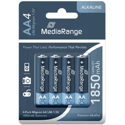 MediaRange Batterien 'Mignon AA' 1,5V 4 Stück