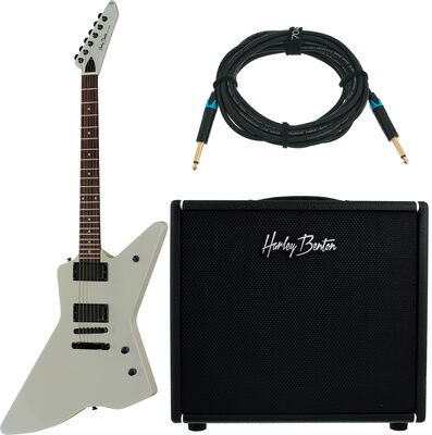 Harley Benton EX-84 Modern EMG VW Bundle Vintage White Gloss