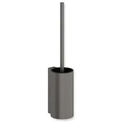 Hewi System 162 WC-Bürstengarnitur 162.20.10060SC pulverbeschichtet, dunkelgrau, perlglimmer tiefmatt, Wandmontage, d= 89mm