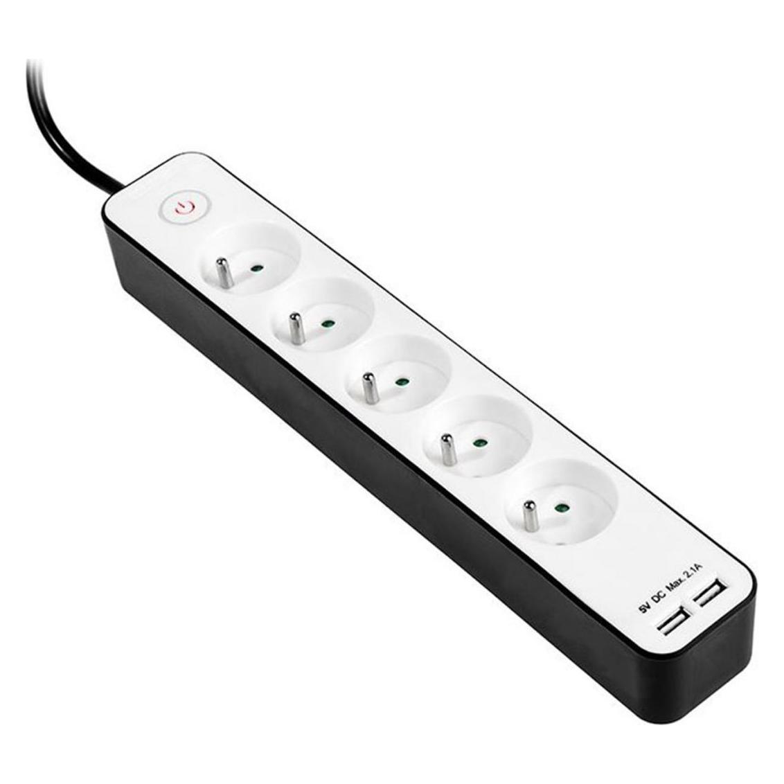 Tracer Zebra Mobile Black, White 5 AC outlet(s) (5x, CEE 7/3, 1.50 m) (TRALIS46254)