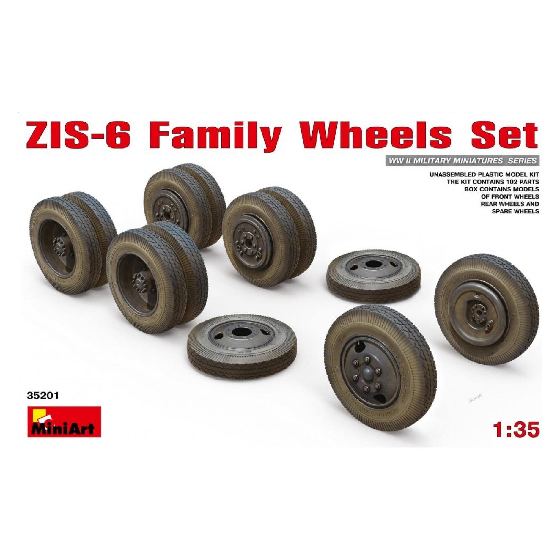 Mini art ZIS-6 Family Wheels Set (35201)