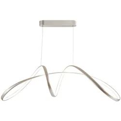 LED-Hängeleuchte Infinity Silberfarben max. 50 Watt