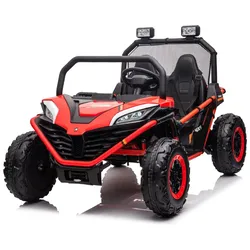 Chipolino Kinder Elektrofahrzeug Explorer Doppelsitzer Offroad LED Hupe MP3 USB rot