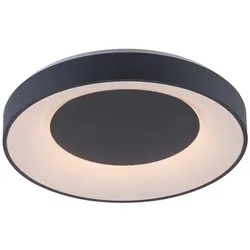 Deckenlampe Deckenleuchte Smart RGB LED Fernbedienung dimmbar schwarz D 48 cm