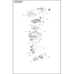 Original Husqvarna Abdeckung Konsole vorn schwarz für Automower 450X