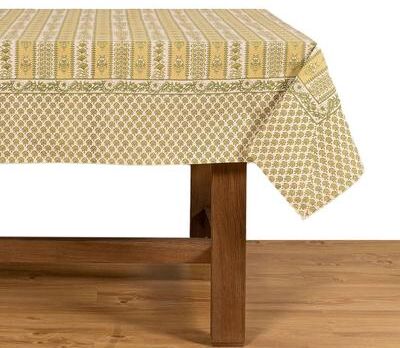 "Couleur Nature Provence Avignon Tablecloth - Pistache - 59"" x 59"""