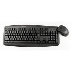 Tellur Basic Wireless Keyboard and Mouse kit (US, Kabellos), Tastatur, Schwarz