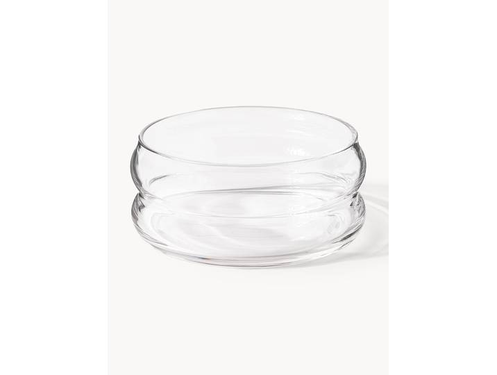 Mondgeblazen glazen schalen Bubbly, 4-delig