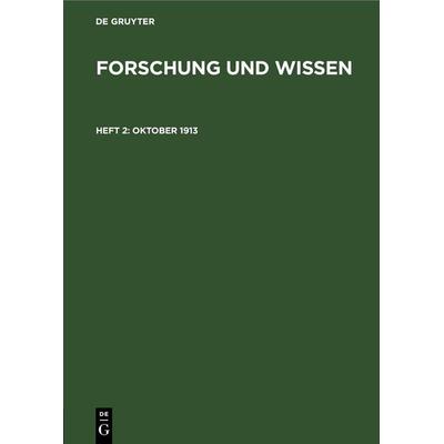 Oktober 1913, Gebundene Ausgabe von , De Gruyter Mouton, 978-3-11-260569-1