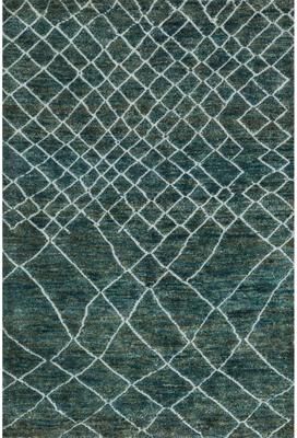 Alexander Home Phoenix Diamond Moroccan Hand Knotted Jute Wool Area Rug