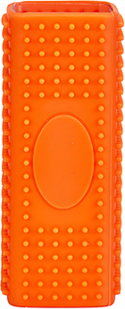 Happy Pet Pantry Silicone Pet Hair Remover Brush For Dogs & Cats Portable Pet Grooming Tool orange