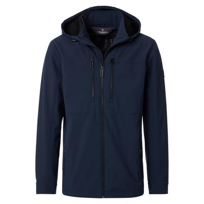 Softshelljacke CASAMODA "CASAMODA Softshelljacke uni", Herren, Gr. M, dunkelblau, 92% Polyester, 8% Elasthan, Jacken Softshelljacke