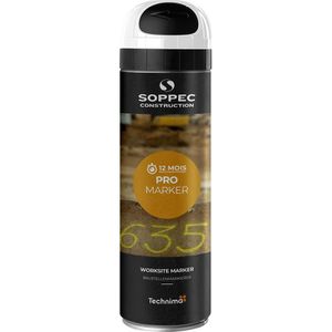 Soppec Markierungsspray Pro Marker, weiß, bis 12 Monate, 500 ml
