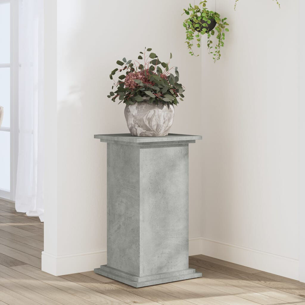 17 Stories Rozanna 1 Tier Plant Stand Concrete grey