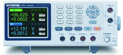 GW Instek PPH-1503 Labornetzgerät, einstellbar 0 - 15 0 - 5A 45W USB, GPIB, LAN