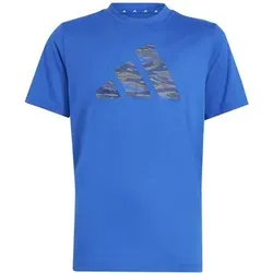 ADIDAS Kinder Shirt Training Essentials Camo-Print Kids, Größe 128 in Blau Blau