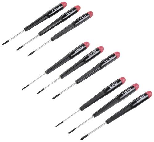 TOOLCRAFT Schraubendreher-Set 9teilig Schlitz, Kreuzschlitz Phillips, T-Profil