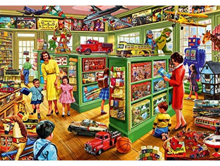 Puzzel Speelgoedwinkel Interieurs Speelgoedwinkel 1000 stukjes