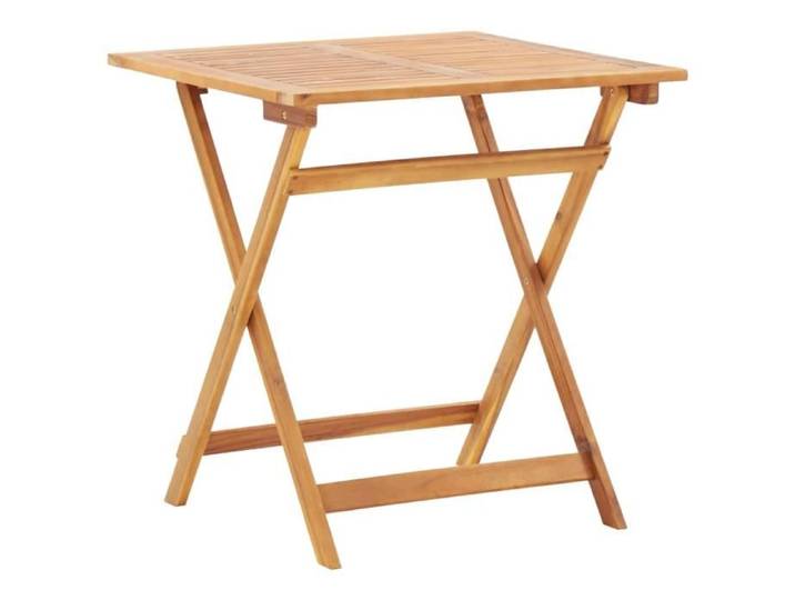 Table pliable de jardin - Bois d'acacia massif - 70x70x75 cm - Pliable