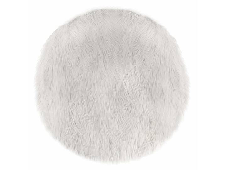 Atmosphera Createur d´interieur Teppich Fell 90/90 cm, Weiß, Rund, 90x90 cm, Teppiche und Böden, Teppiche, Kinderteppiche
