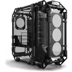 Alphacool GHE Apex Pro Skeleton Carbon Geh??use (ATX, ITX, mATX), PC Gehäuse, Transparent, Schwarz