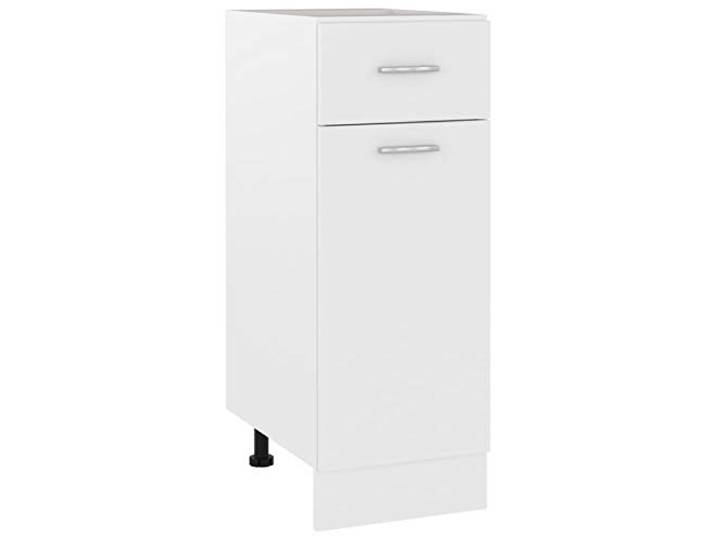 GuyAna Schubunterschrank Weiß 30x46x81,5 cm Holzwerkstoff KüChenunterschrank Vorratsschrank KüChe SpüLenunterschrank KüChen Unterschrank