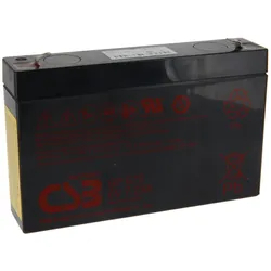 Blei-Akku CSB GP672F1, 4,8mm Faston Anschluss, 6 V, 7,2 Ah
