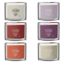 YANKEE CANDLE® Duftkerzen-Set Signature Line 6x Minivotive im Glas Herbst-Düfte, je 37g