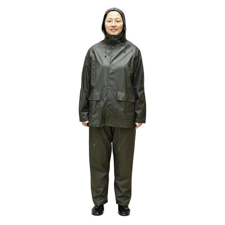 Haushalt Pu Rain Set Ws2u00g Size M Olive Green (Polyethylen (PE)) (36516010)