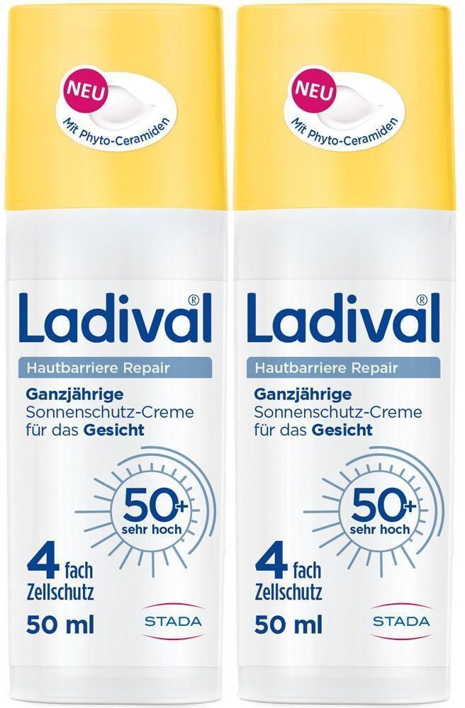 Ladival Hautbarriere Repair Sonnensch.Cre.LSF 50+ 2x 2x50 ml Creme