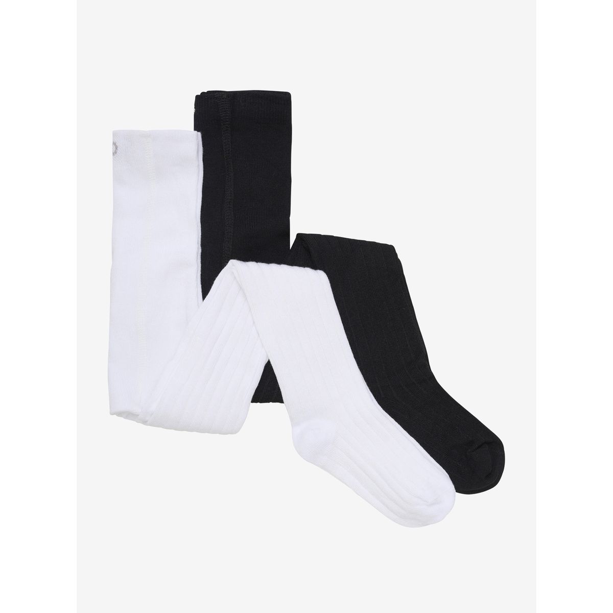 Minymo Stocking - rib (2-pack) black (106) 80\86 5873-106-80\86