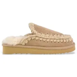 Mou für Damen. MU.FW101125A Braune Eskimo-Lederclogs (36), Wohnung, Keine, Lässig
