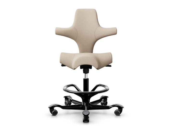 Counter stool HAG Capisco 8106, Beige/Black, New, Bar stool - Practical & comfortable