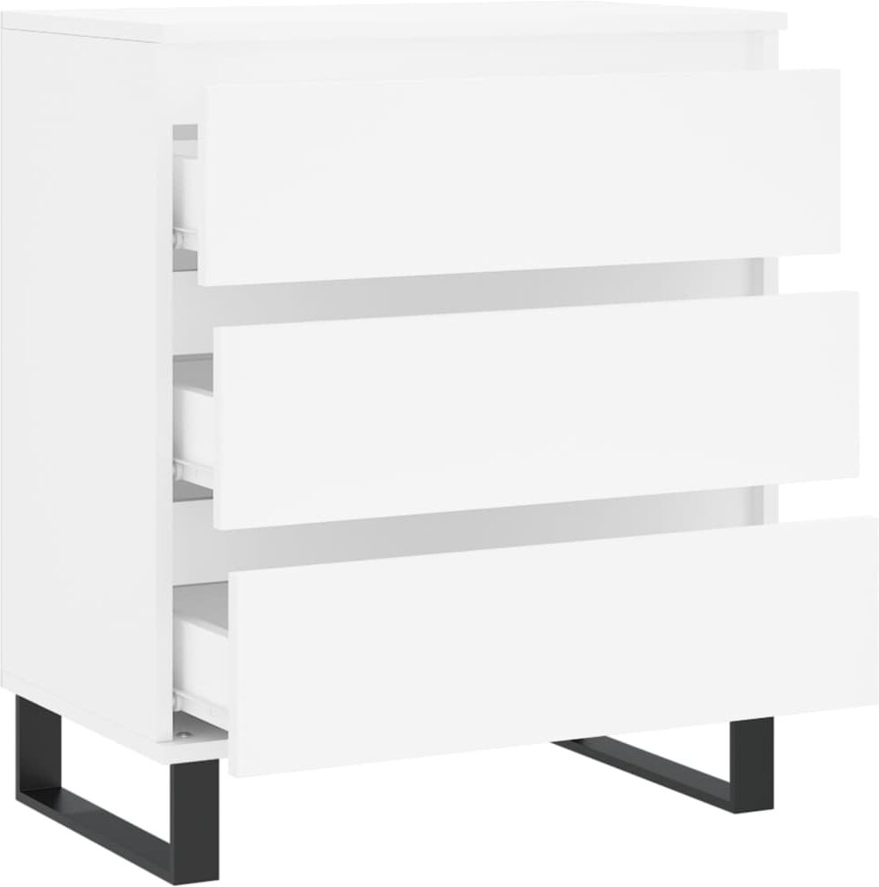 vidaXL Buffet Blanc 60x35x70 cm Bois d'ingénierie