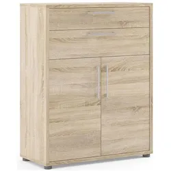 Ebuy24, Vitrine + Buffetschrank, Büro Aufbewahrung Prisme (89 x 40 x 113 cm)