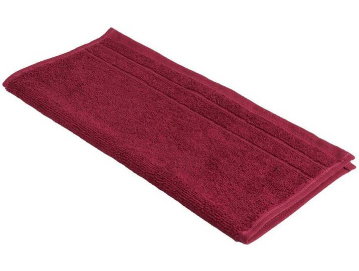 Seiftuch WEWO FASHION 9518S , rot (rubin), B:30cm L:30cm, Frottee, Waschlappen, Seiftuch, saugstark