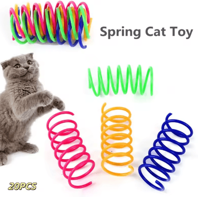 Inspire Picks Spring Bounce Colorful Interactive Cat Spring Toy Set 20pcs