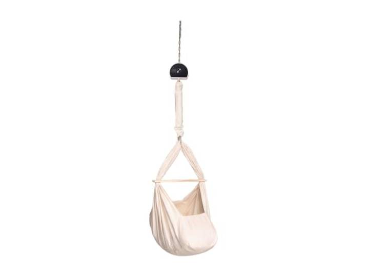 elvent Lullaby Federwiege für die Decke, Naturbeige, Motor Schwarz