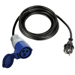 Perel Kabel - Schuko-Stecker Auf Cee-Kupplung - 3 M