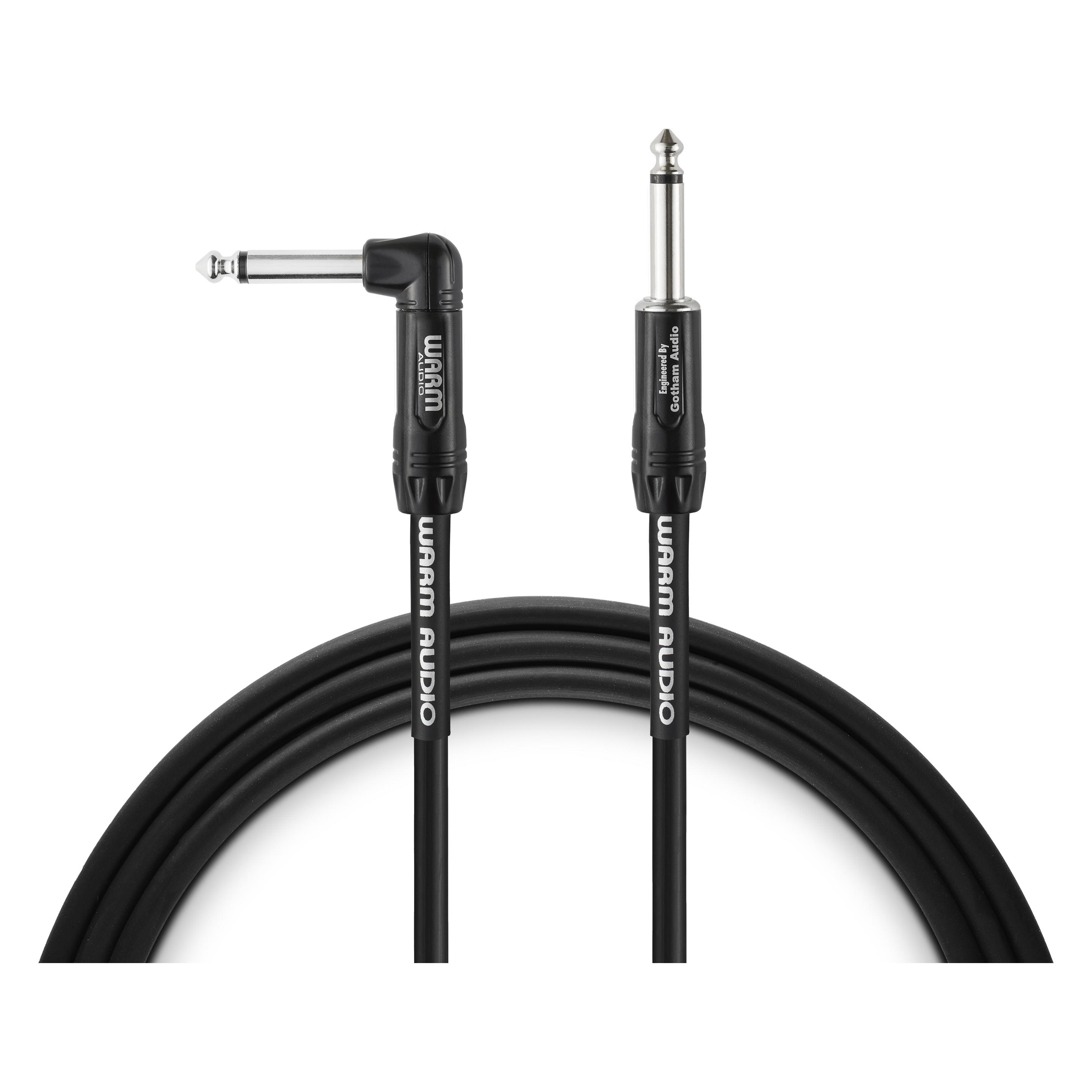 Warm Audio PRO-TS-1RT-20 audio cable 6.1 m 6.35mm TS Black (6.10 m, 6.3mm Klinkenkabel) (PRO-TS-1RT-20)